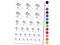 Hand with Painted Nails Temporary Tattoo Water Resistant Fake Body Art Set Collection
